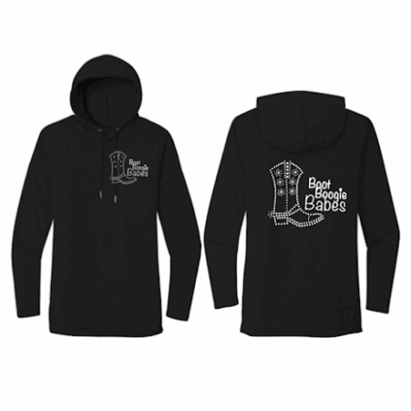 black sweatshirt both