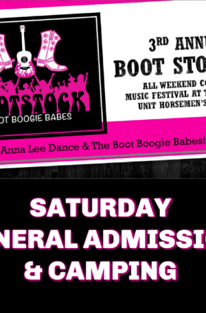 Boot Stock Saturday General Admission & Camping
