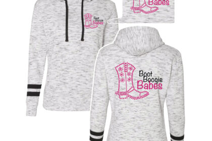 Boot Boogie Babes Striped Hoodie