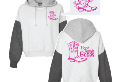 Boot Sister Cropped Hoodie